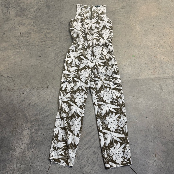 Lauren Ralph Lauren Women's Neila Green Cargo Jumpsuit Sz 6 Preppy Luxury Luxury - Picture 2 of 14